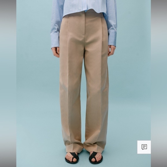 Victoria Beckham Pants - MANGO VICTORIA BECKHAM Pleat straight trousers Size 2 NWT